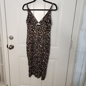 Milly Midi V-Neck Dress ‎ Size 4